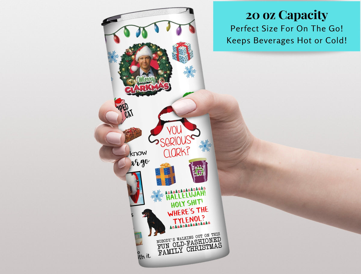 Christmas Vacation Tumbler, Griswold Tumbler, Christmas Tumbler, Griswold Cup, Lampoons Christmas Vacation, 20oz Tumbler Clark Griswold