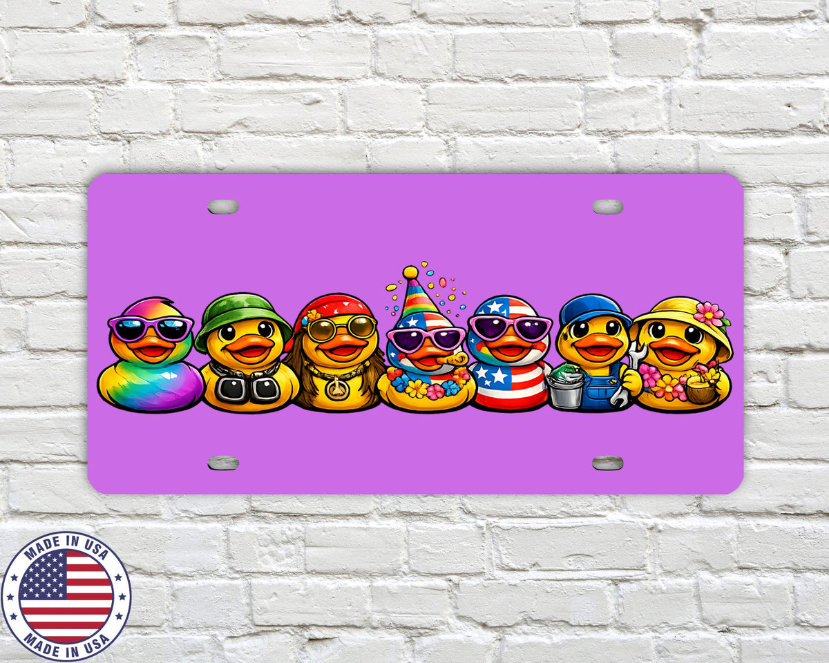 Rubber Duck Vanity License Plate | Duck Ducking Car Tag | Off Road Duck Plate | 4x4 Trail Duck License Plate | Funny Duck Car Plate 6 Colors