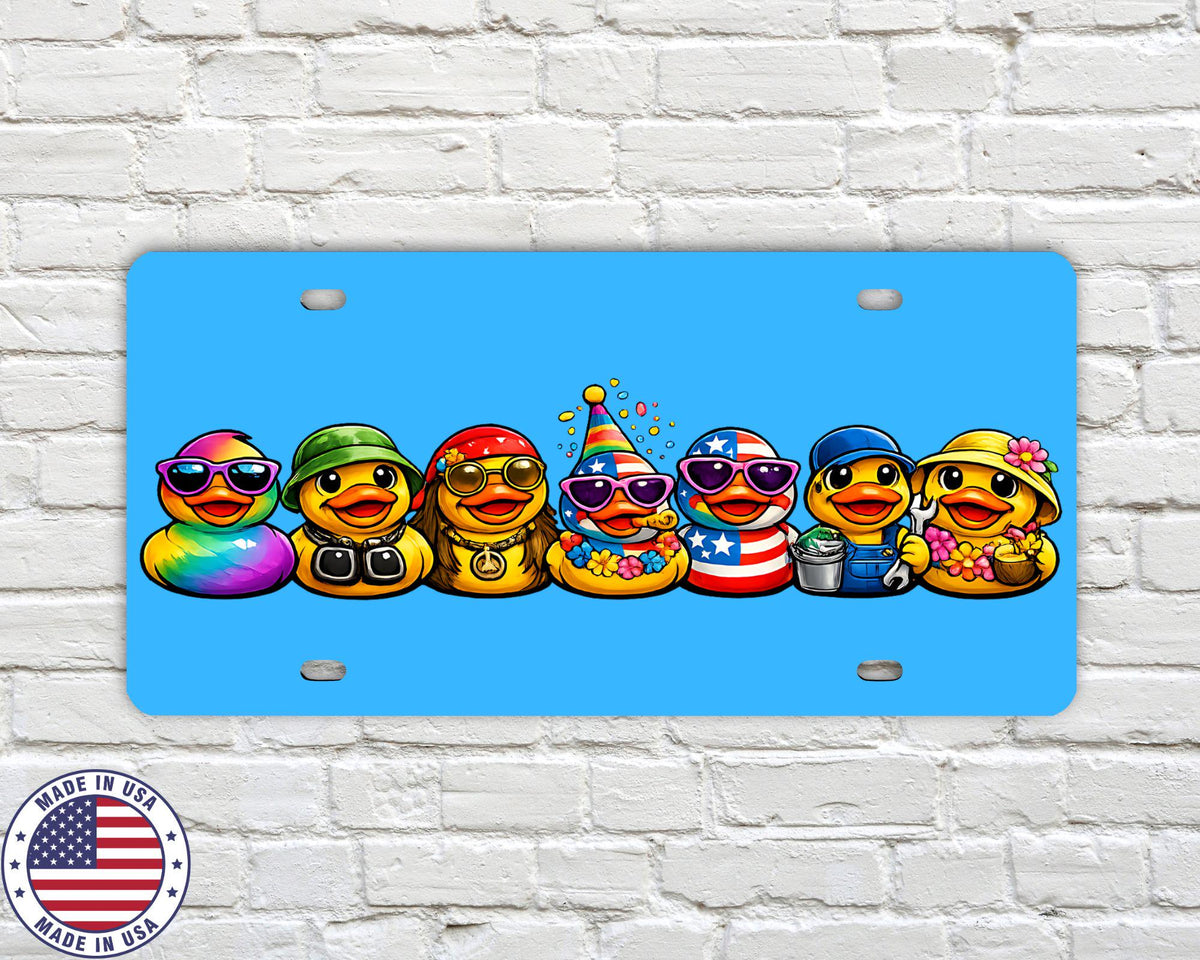 Rubber Duck Vanity License Plate | Duck Ducking Car Tag | Off Road Duck Plate | 4x4 Trail Duck License Plate | Funny Duck Car Plate 6 Colors
