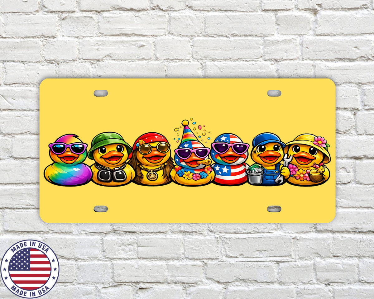 Rubber Duck Vanity License Plate | Duck Ducking Car Tag | Off Road Duck Plate | 4x4 Trail Duck License Plate | Funny Duck Car Plate 6 Colors