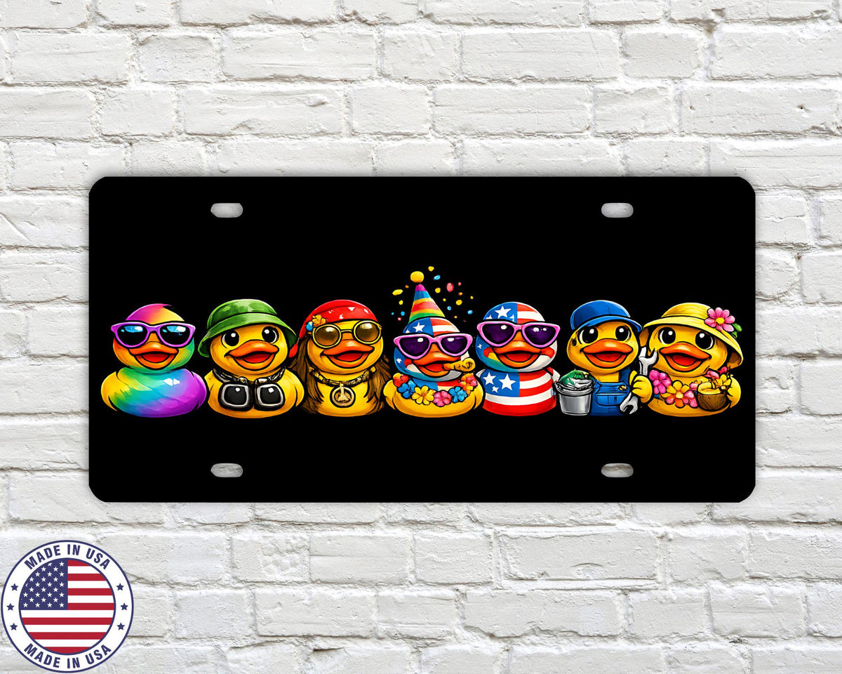 Rubber Duck Vanity License Plate | Duck Ducking Car Tag | Off Road Duck Plate | 4x4 Trail Duck License Plate | Funny Duck Car Plate 6 Colors