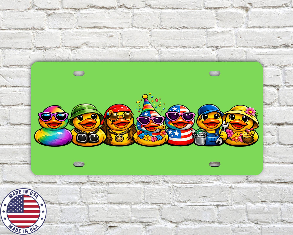 Rubber Duck Vanity License Plate | Duck Ducking Car Tag | Off Road Duck Plate | 4x4 Trail Duck License Plate | Funny Duck Car Plate 6 Colors