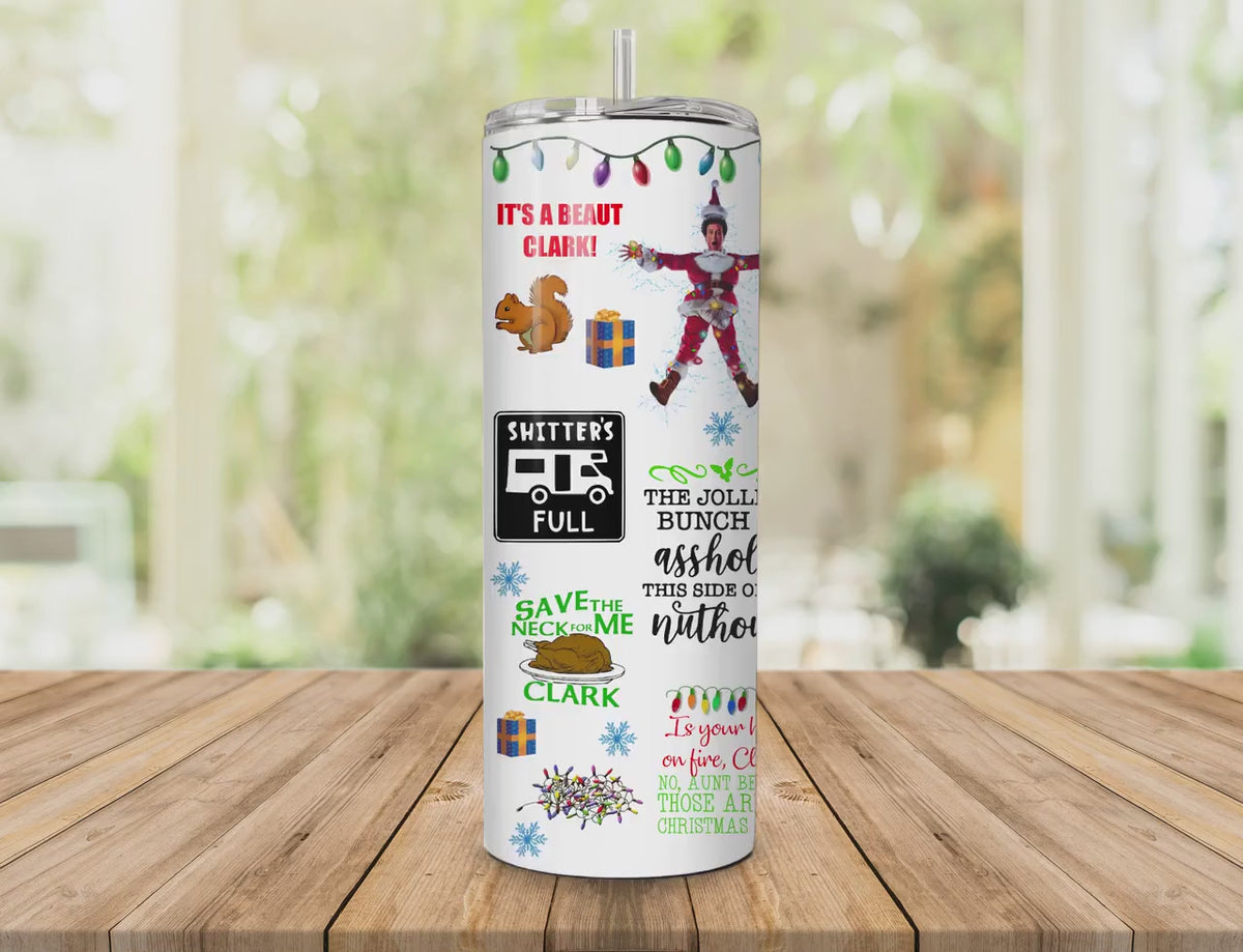 Christmas Vacation Tumbler, Griswold Tumbler, Christmas Tumbler, Griswold Cup, Lampoons Christmas Vacation,  20oz Tumbler Clark Griswold